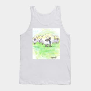 Wolf In Sheeps Clothing Zipper Funny Cute Adorable Wolves canine hound puppy pups sheepdog Tank Top